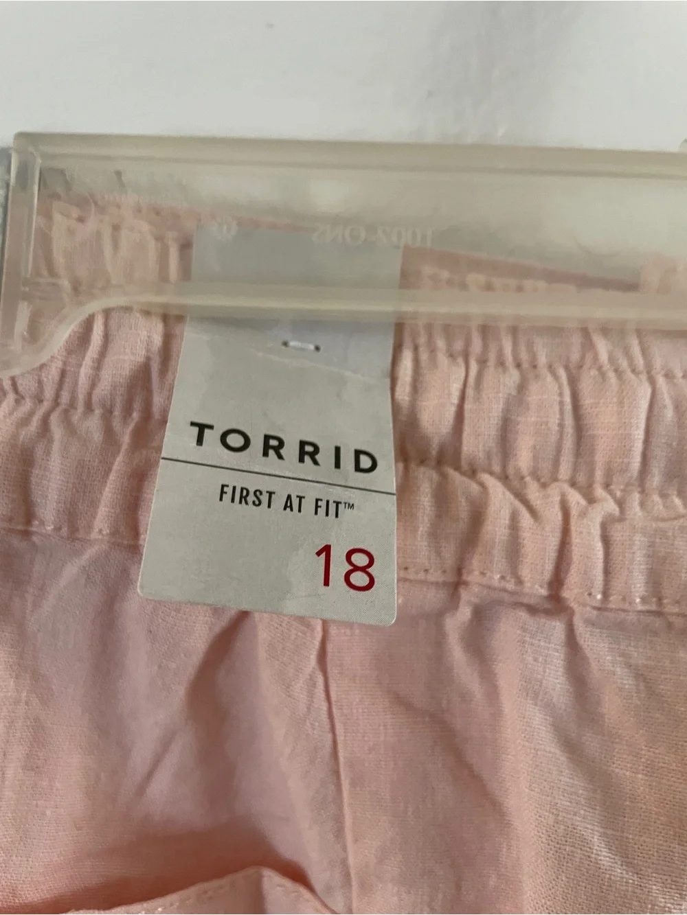 Torrid Pink Linen Shorts